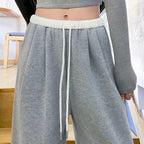 Pantalon de survêtement noir décontracté pour femmes