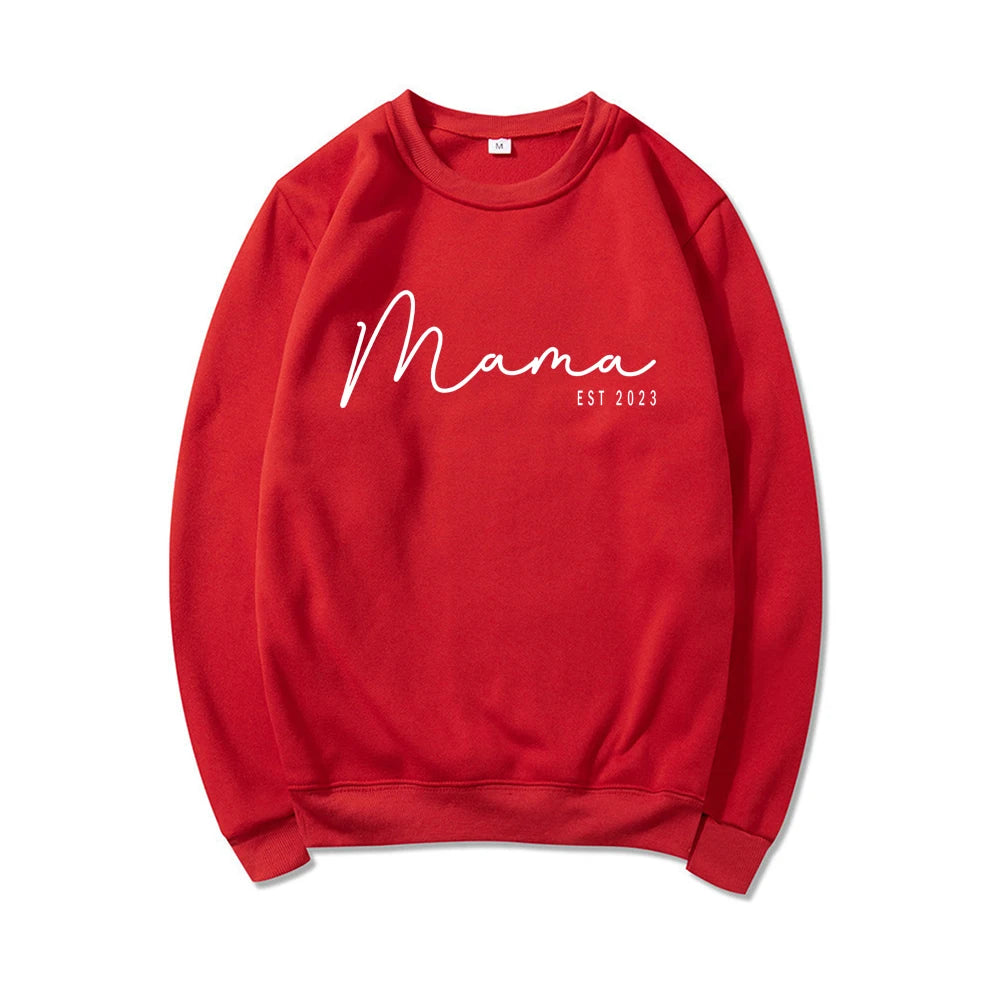 Sweat-Shirt à manches et col ras du cou pour femmes