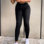Leggings Push Up en tricot sans couture pour femmes