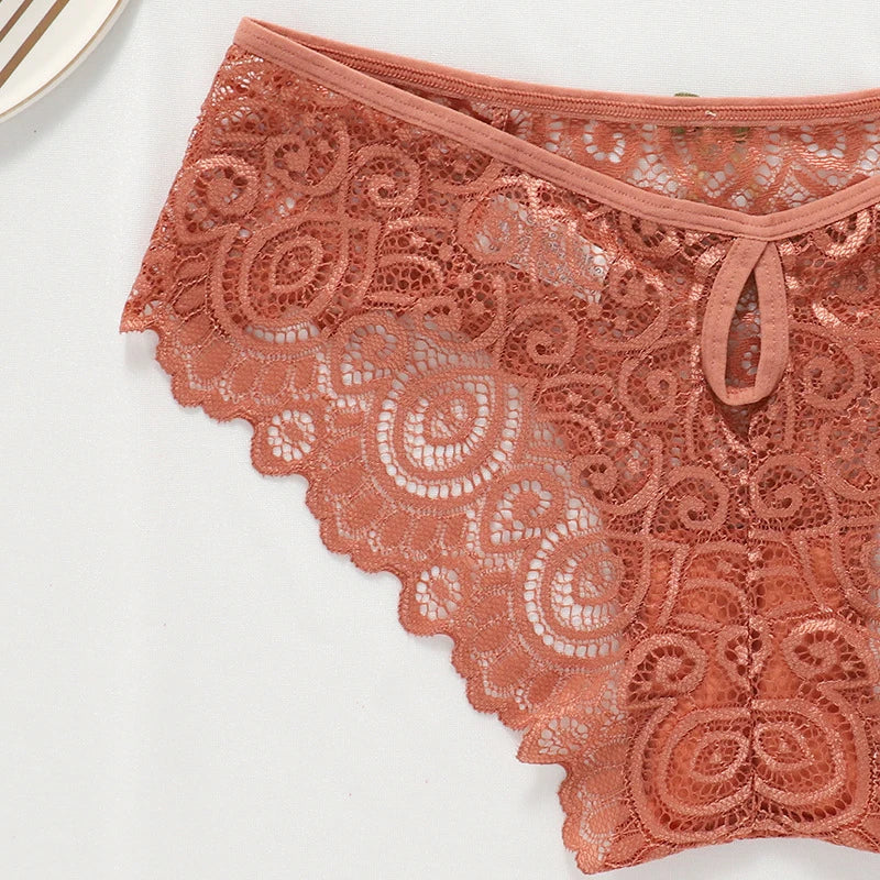 Culottes taille basse en dentelle pour femmes