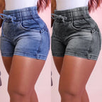 Short d'été en jean pour femmes