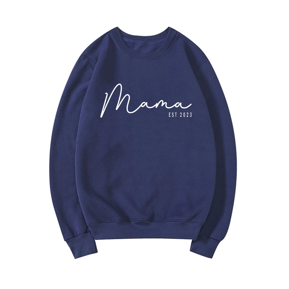 Sweat-Shirt à manches et col ras du cou pour femmes