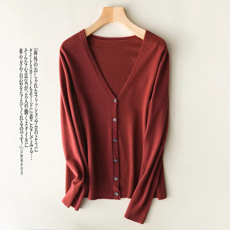 Cardigans à simple boutonnage pour femmes