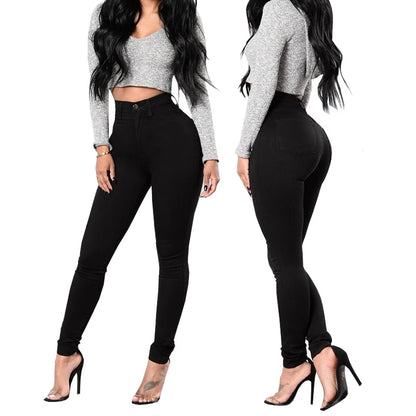 Jean Skinny Femme – Taille Haute et Denim Extensible