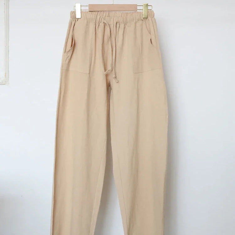 Pantalon d'été en coton pour femmes