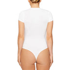 Body à manches courtes et coupe slim pour femmes