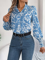 Chemise élégante à simple boutonnage pour femmes