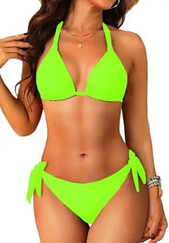 Maillot de bain deux pièces à bretelles pour femmes