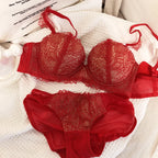 Ensemble de soutien-gorge push-up et culotte épaisse pour femmes
