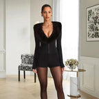 Combinaison courte moulante sexy en fausse fourrure pour femmes