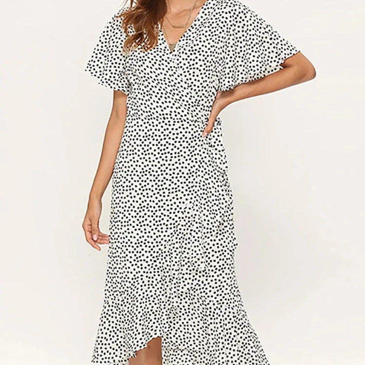Robe longue en mousseline de soie pour femmes