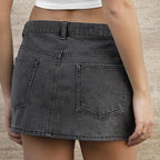 Jupes d'été vintage en jean pour femmes