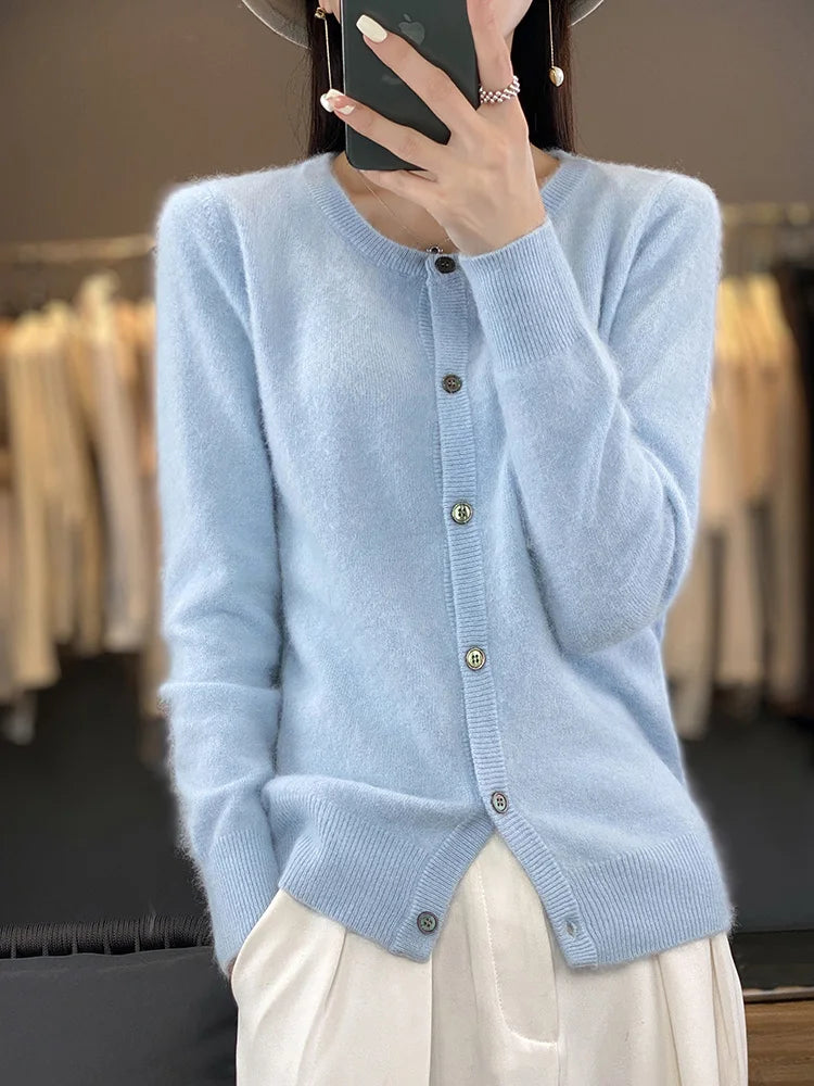Cardigan Classique Femme – Cachemire de Vison