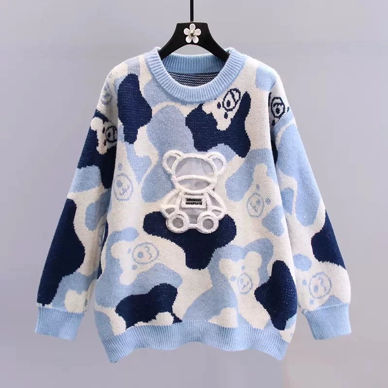 Pull chaud arc-en-ciel pour femmes
