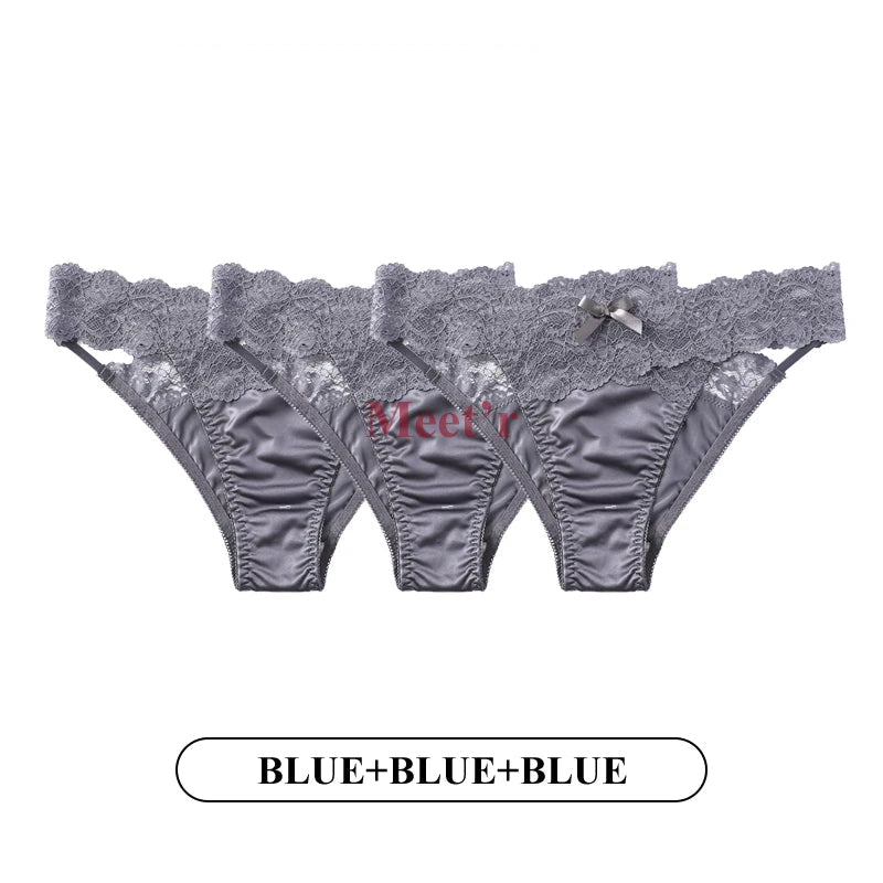Culottes taille basse en dentelle pour femmes