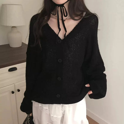 Cardigan Fin en Maille Femme – Chic et Décontracté