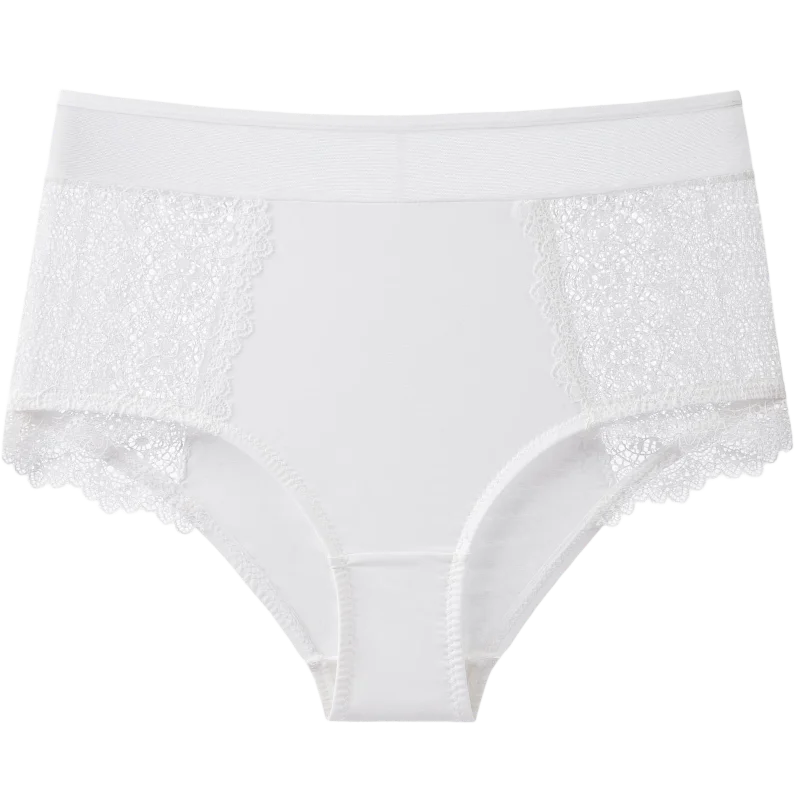 Culotte taille haute en soie glacé pour femmes