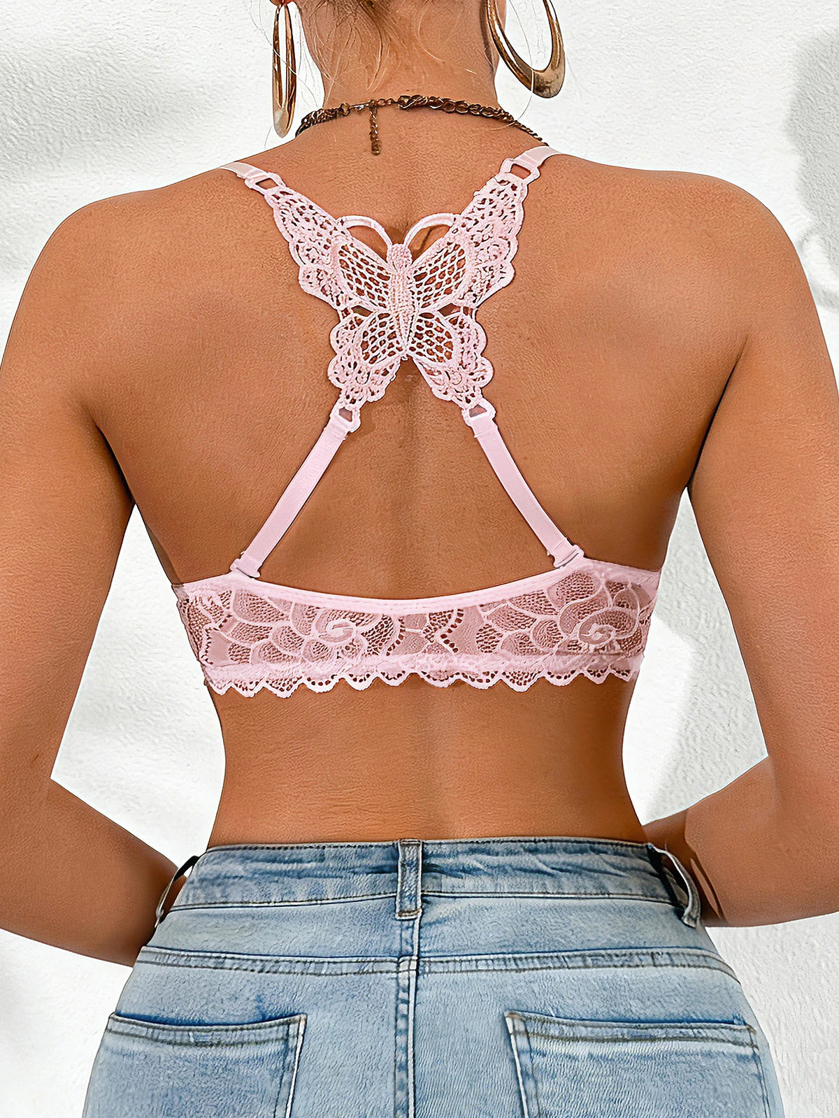 Soutien-Gorge Push-Up Femme – Dentelle et Fermeture Devant