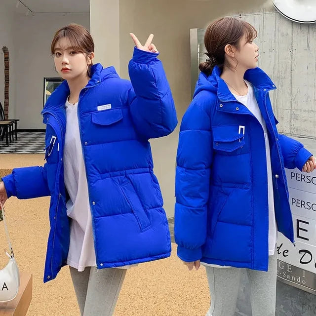 Manteau d'hiver à capuche pour femmes