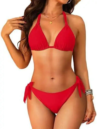 Maillot de bain deux pièces à bretelles pour femmes