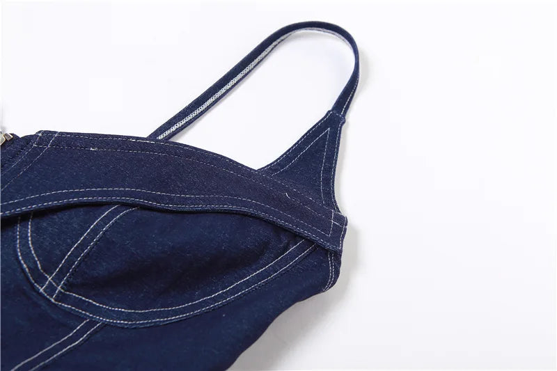 Body moulant sans manches et col en V pour femmes