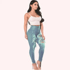 Jean déchiré en denim pour femmes