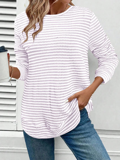 Pull Rayé Ajouré Femme – Style Chic
