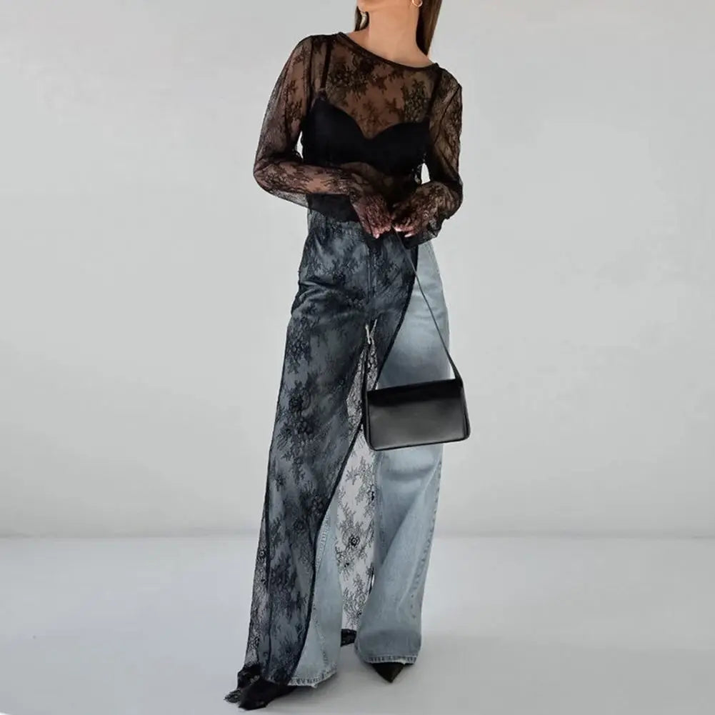 Robes en dentelle irrégulières pour femmes