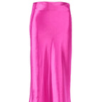 Jupe longue en Satin de soie pour femmes