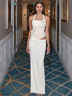 Robe longue sans manches pour femmes