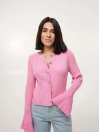 Cardigan manches évasées pull pour femmes