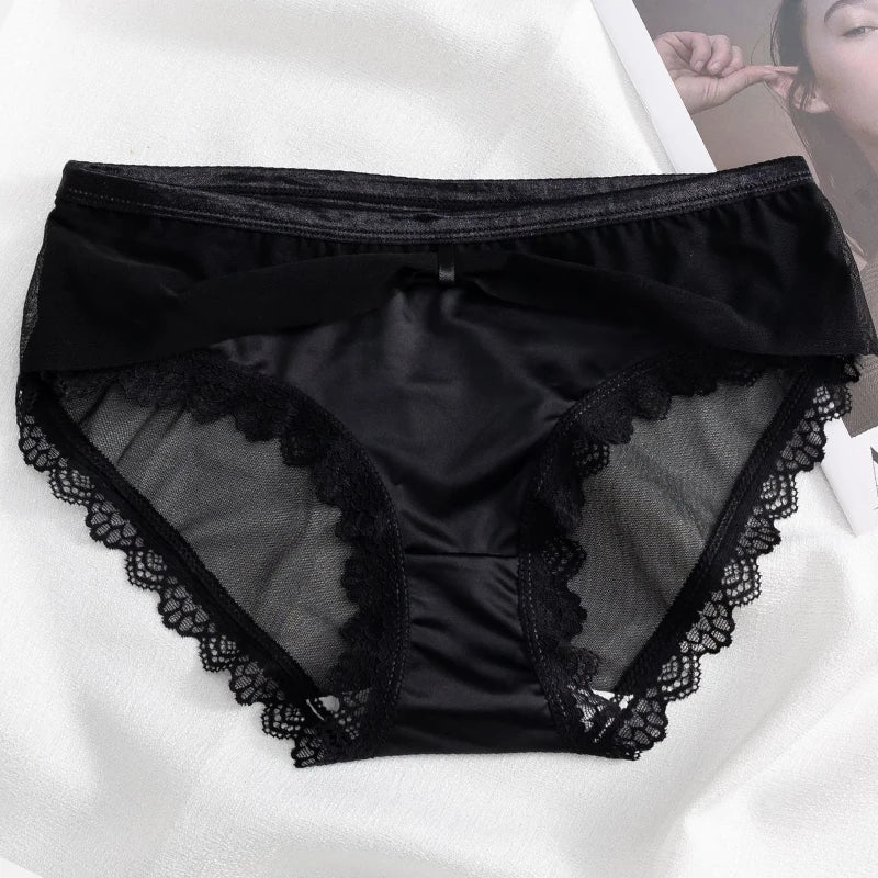 Culotte sans couture et maille transparente pour femmes