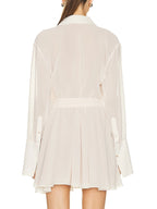 Mini robe d'été en mousseline de soie pour femmes