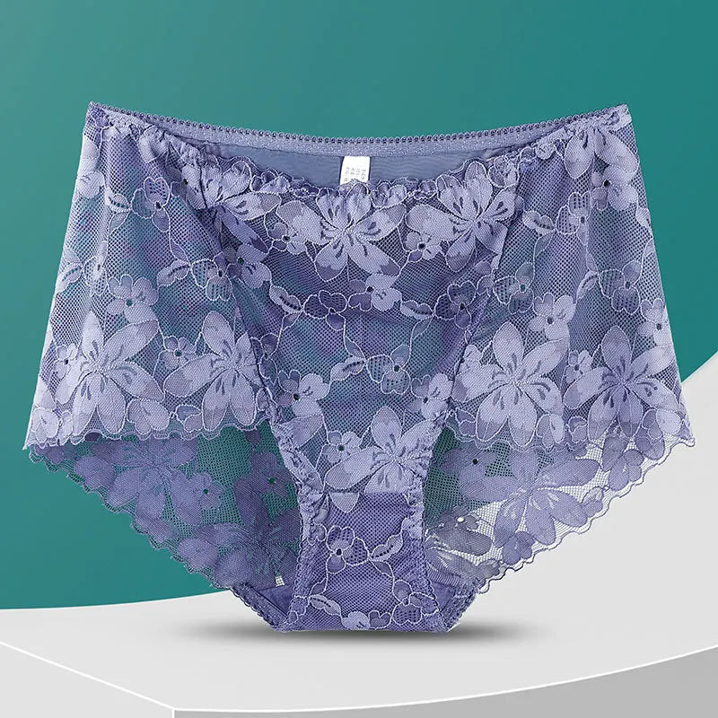 Culotte en dentelle florale pour femmes
