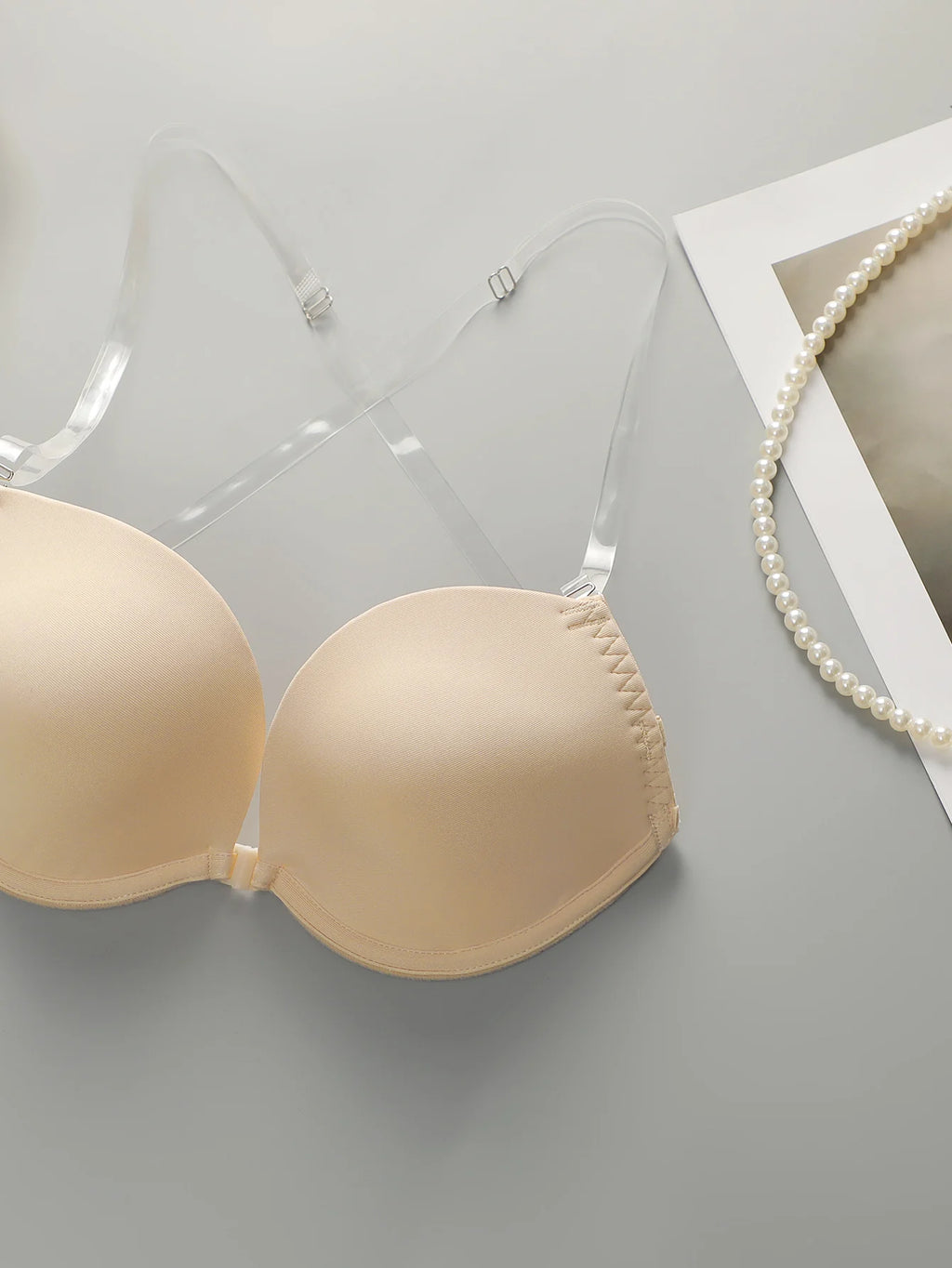Lot 2 pièces soutien-gorge sexy transparent pour femmes