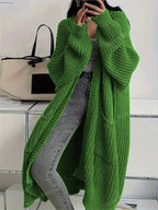 Cardigan longue tricoté pour femmes