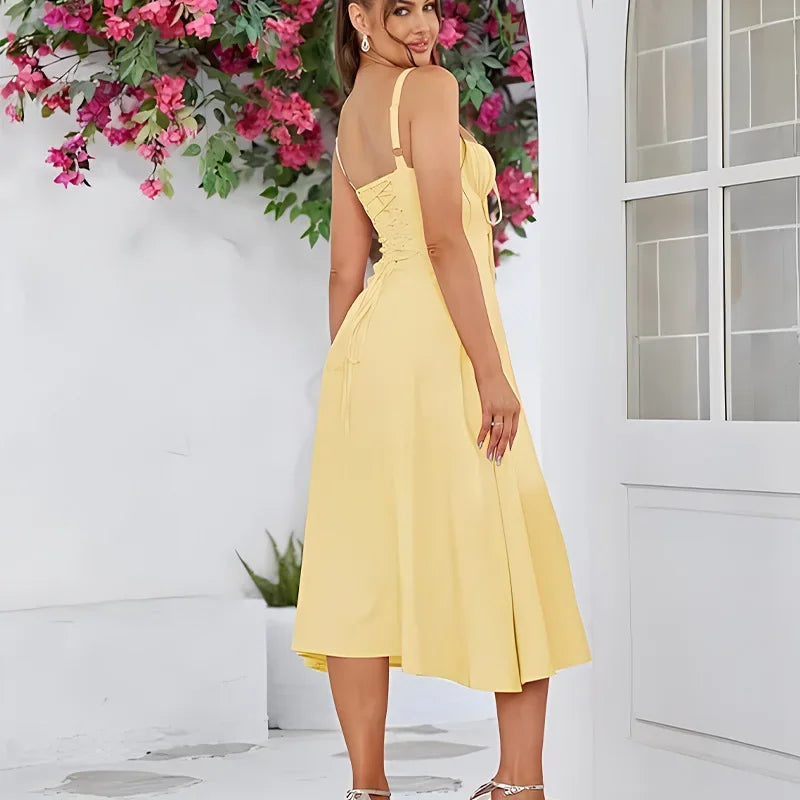 Robe longue sans manches pour femmes