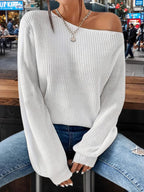 Pull rose décontracté pour femmes