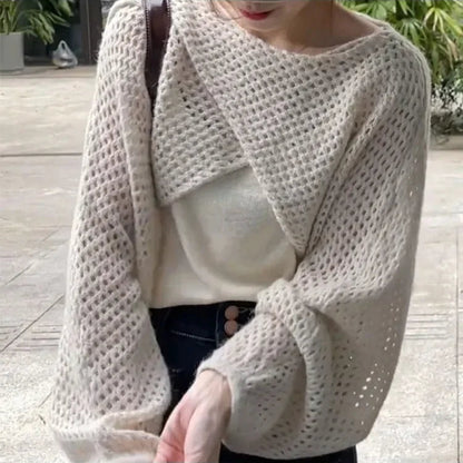 Ensemble en Maille Femme – Haut Court et Débardeur Streetwear