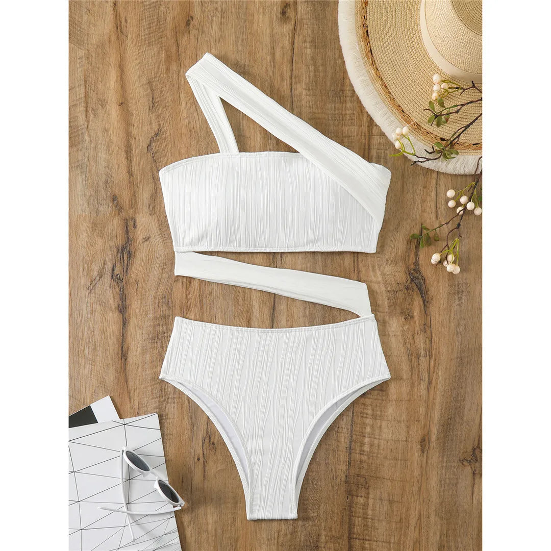 Maillot de bain une pièce asymétrique pour femmes