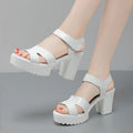 Sandales en cuir véritable pour femmes