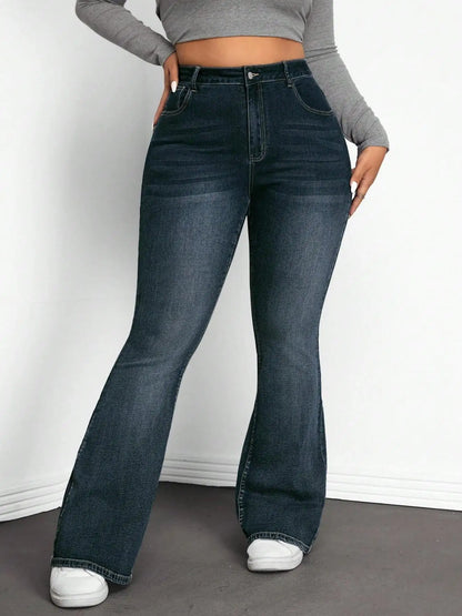 Jean Évasé Taille Haute Femme – Grande Taille