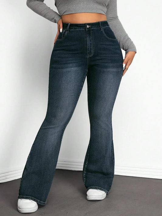Jean Évasé Taille Haute Femme – Grande Taille