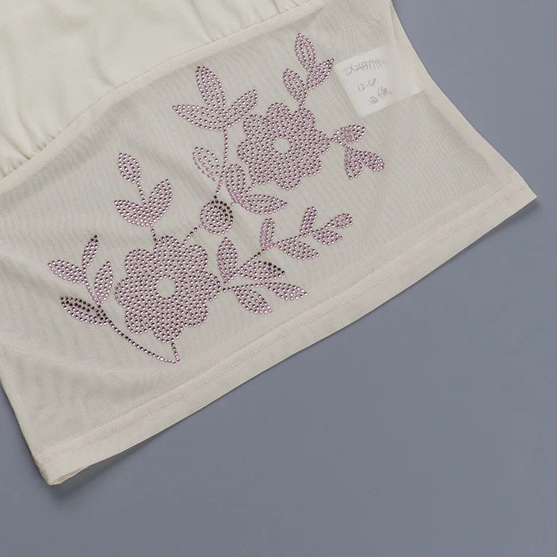 Ensemble deux pièces sexy jupe mini et haut sans manches à bretelles pour femmes