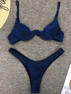 Maillot de bain deux pièces à armatures pour femmes