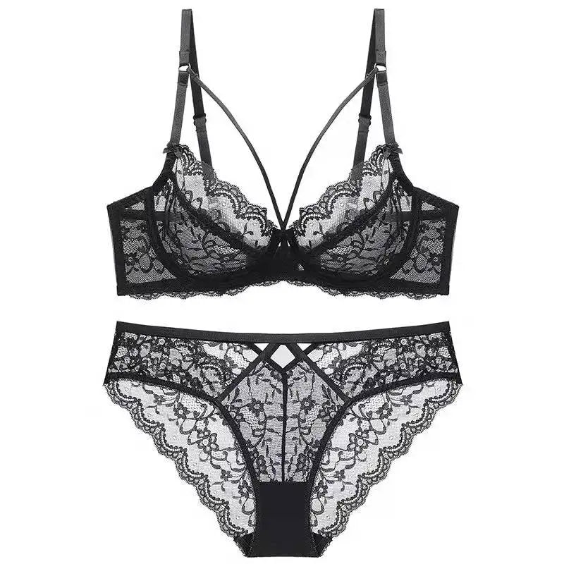 Ensemble de soutien-gorge Push Up Sexy en dentelle pour femmes