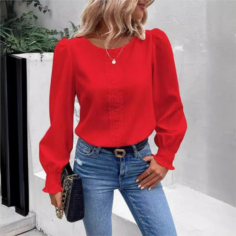 Chemise à manches longues pour femmes