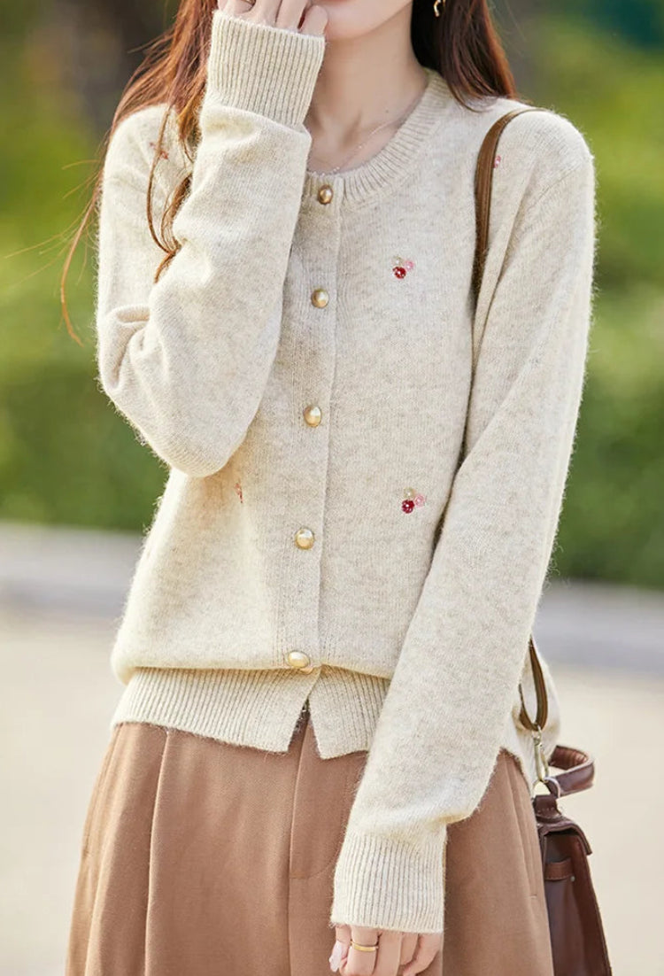 Pull coréen en tricot effet fourrure d'ours pour femmes