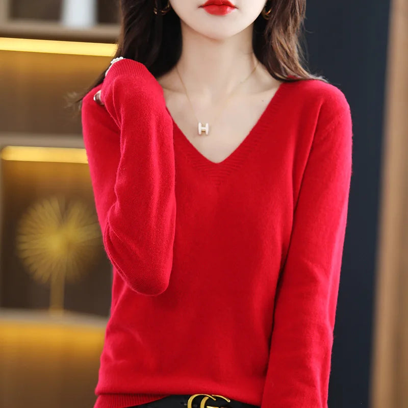 Pull à coupe ajustée pour femmes