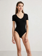 Body moulant Slim à manches courtes pour femmes